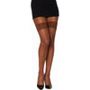 Dreamgirl Back Seam Fishnet Thigh High Stockings Black