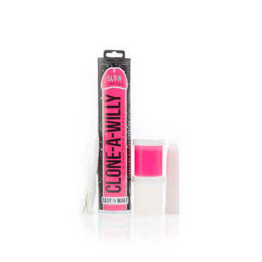 Clone a Willy Glow in the Dark Hot Pink - Swedish Vibes