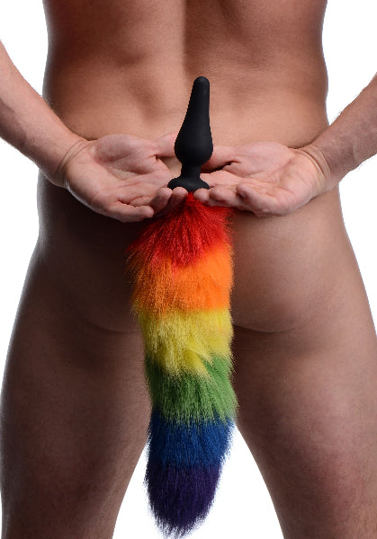 Rainbow Tail Silicone Butt Plug
