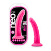 Neo Elite 7.5in Silicone Dual Density Cock Neon Pink