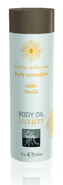 Shiatsu Luxury Body Oil Edible Vanilla - Swedish Vibes