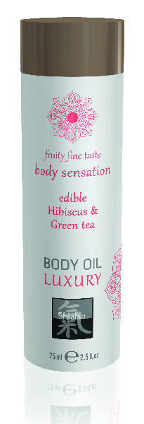 Shiatsu Luxury Body Oil Edible Hibiskus & Green Tea