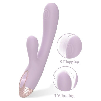 Pada Rabbit and G-Spot Pulsing Vibrator Purple