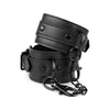 Faux Leather Handcuffs Black