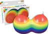 Rainbow Jumbow Boobie Candle