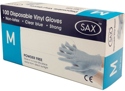 100 X Disposable Vinyl Gloves - Blue - Swedish Vibes